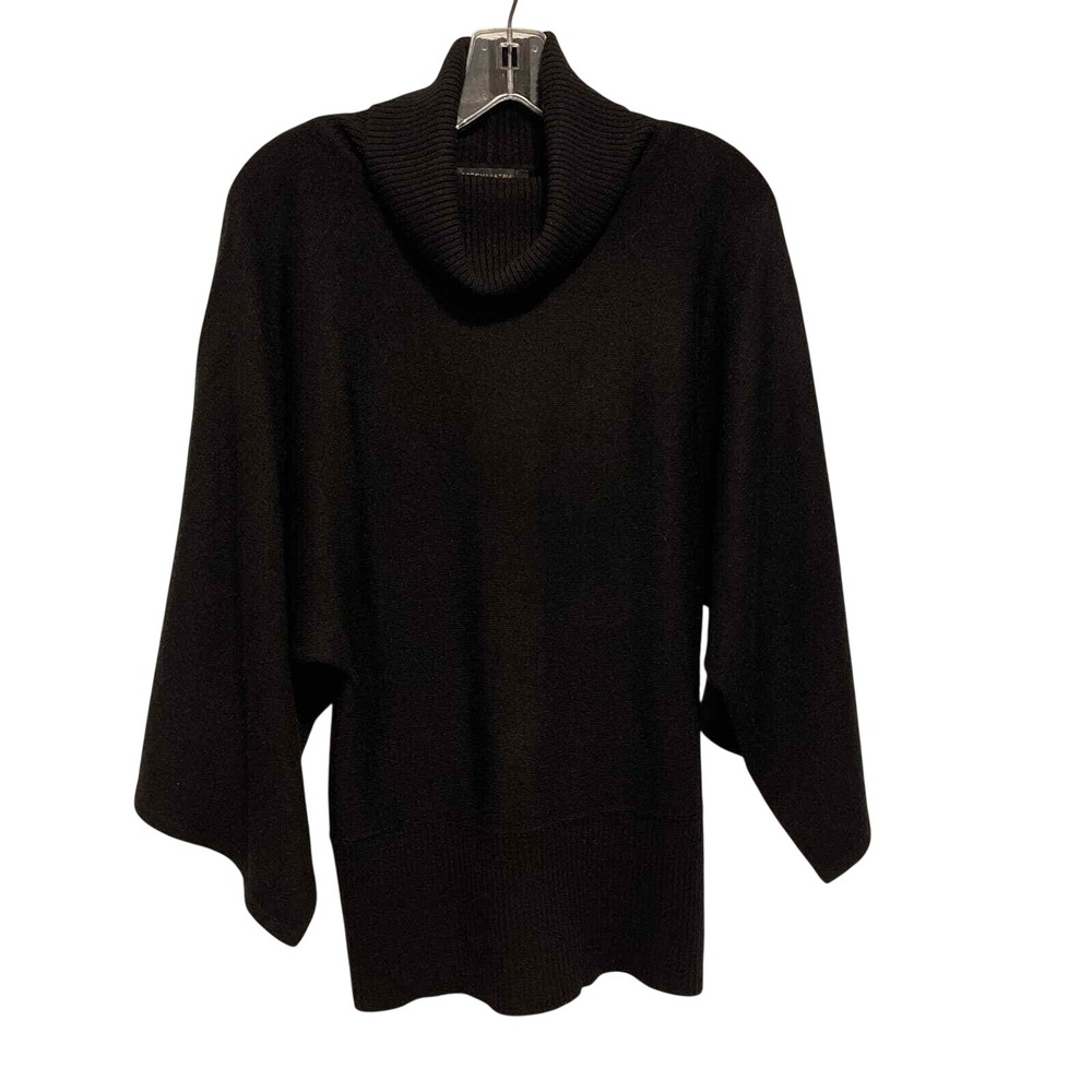 BCBGMaxazria Black Acrylic Turtleneck Sweater Size Medium pre-owned